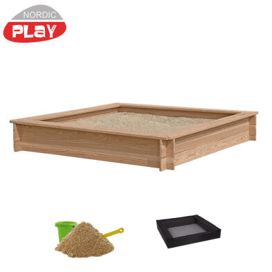Se Nordic Play - Sandkasse lærk 150x150 cm inkl. net og 200 kg sand ✔ Kæmpe udvalg i  Nordic Play Active - Køb online på udsalg og tilbud lige nu ✔ Hurtig levering: 1 - 2 Hverdage samt billig fragt - Varenummer: BGH-50309926650186 og barcode / Ean: 5705858063959 på lager - Udsalg på Best selling products Spar op til 59% - Over 1354 kendte brands på udsalg