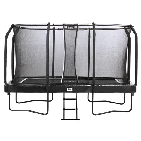 Se Salta Trampolin, First Class, rektangulær 427x244 cm, sort inkl. stige & sikkerhedsnet ❤ Kæmpe udvalg i Salta - Køb online på udsalg og tilbud lige nu ❤ Billig fragt og hurtig levering - Varenummer: Bolig&Haven-42438333661436 og barcode / Ean: 8719425453828 på lager - Udsalg på Store besparelser – op til 71% - Shop over 2.281 kendte brands på udsalg