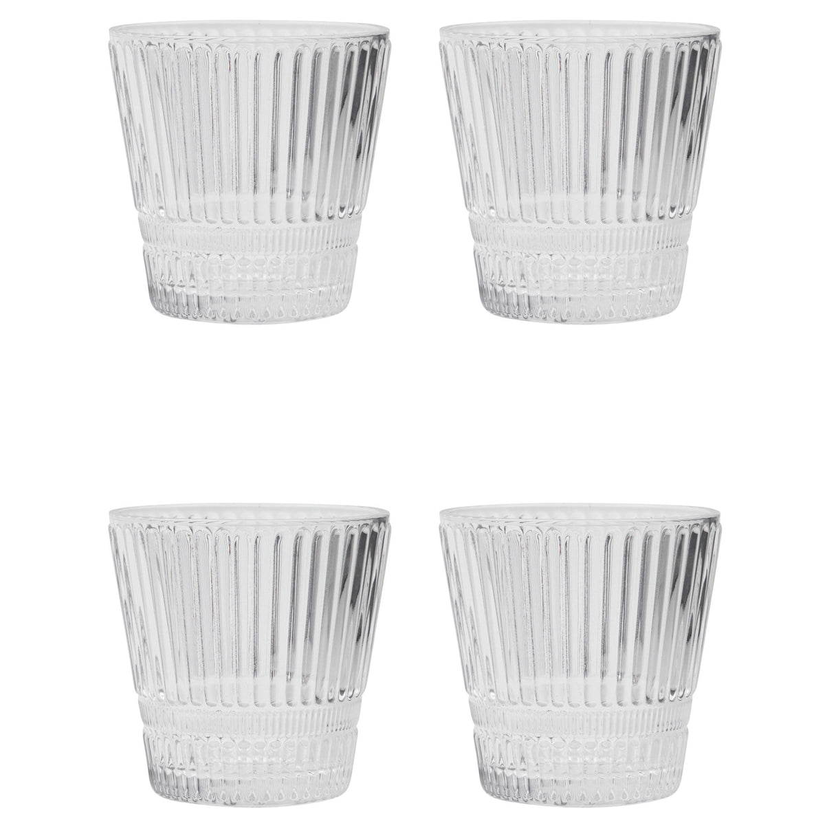 Fire House Doctor HD vandglas i klart glas med rillet overflade
