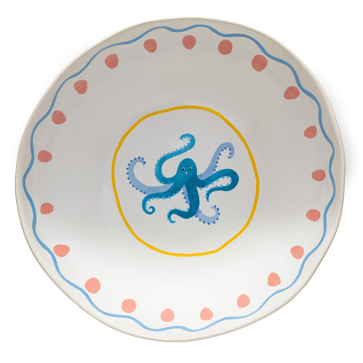 Costa Nova Summer Blizz Octopus serveringsskål i håndlavet stentøj
