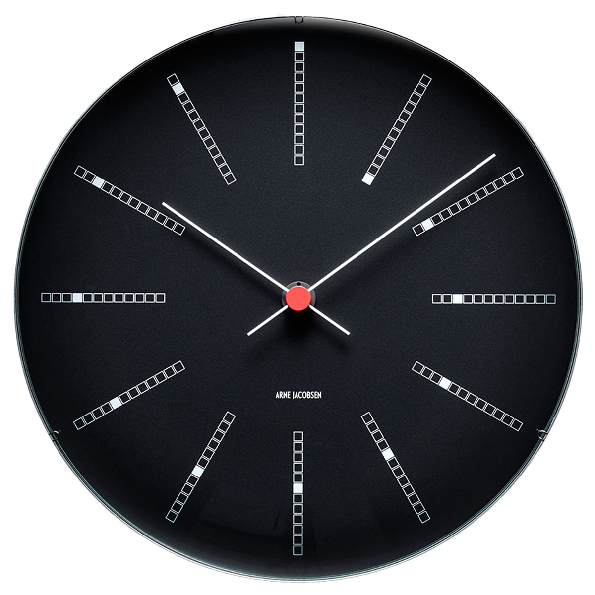 Arne Jacobsen Bankers vægur i sort, diameter 29 cm