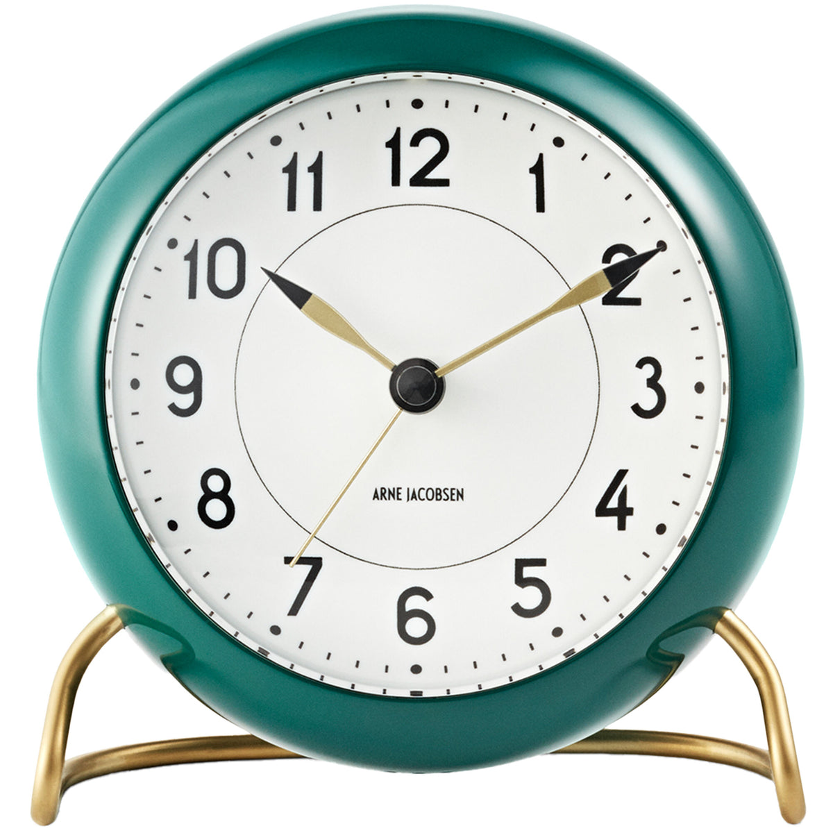 Arne Jacobsen Station bordur i grøn og hvid med diameter 11 cm