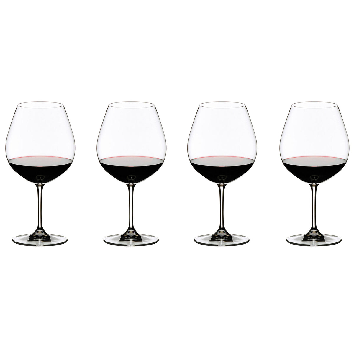 Fire Riedel Vinum Pinot Noir rødvinsglas i 270-års jubilæumsudgave