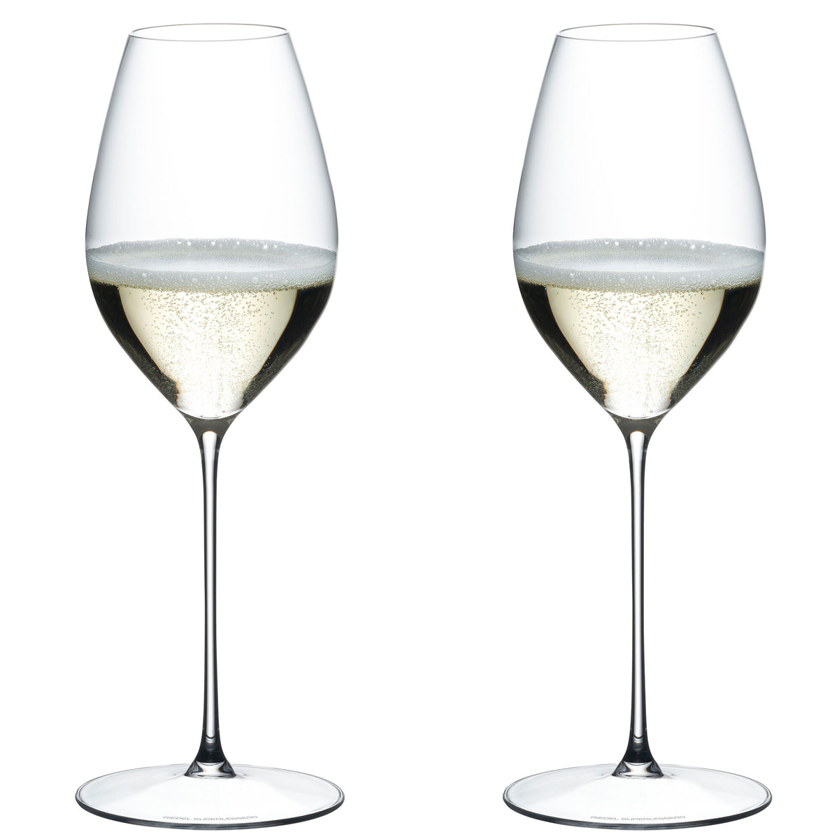 To Riedel Superleggero champagneglas i 270-års jubilæumsudgave