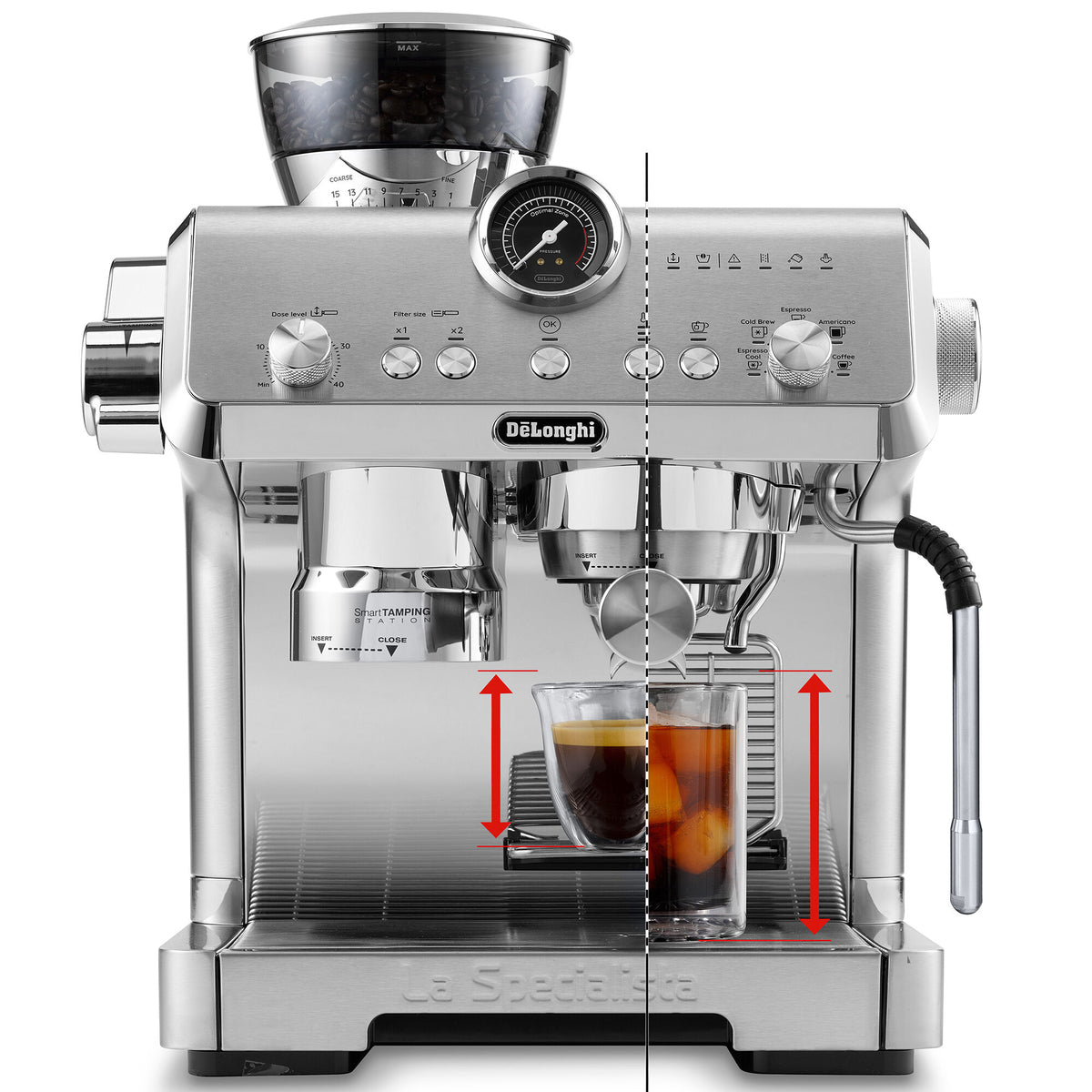 De'Longhi La Specialista Opera EC9555.M manuel espressomaskine med indbygget kværn