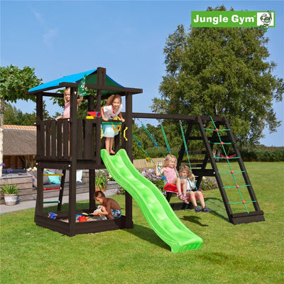 Se Jungle Gym - Legetårn Jungle Gym Hut, grundmalet sort, m/2-Climb Module 220 ekskl. rutschebane ✔ Kæmpe udvalg i  Jungle Gym - Køb online på udsalg og tilbud lige nu ✔ Hurtig levering: 1 - 2 Hverdage samt billig fragt - Varenummer: BGH-50309923275082 og barcode / Ean: 5705858713519 på lager - Udsalg på Best selling products Spar op til 54% - Over 1324 kendte brands på udsalg