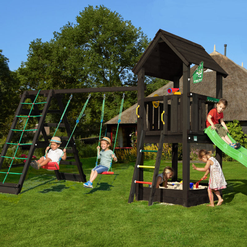 Se Jungle Gym - Legetårn Jungle Gym Club, grundmalet sort, w/2-Climb Module 220 og grøn rutschebane ✔ Kæmpe udvalg i  Jungle Gym - Køb online på udsalg og tilbud lige nu ✔ Hurtig levering: 1 - 2 Hverdage samt billig fragt - Varenummer: BGH-50309923569994 og barcode / Ean: 5705858713649 på lager - Udsalg på Best selling products Spar op til 64% - Over 1324 kendte brands på udsalg