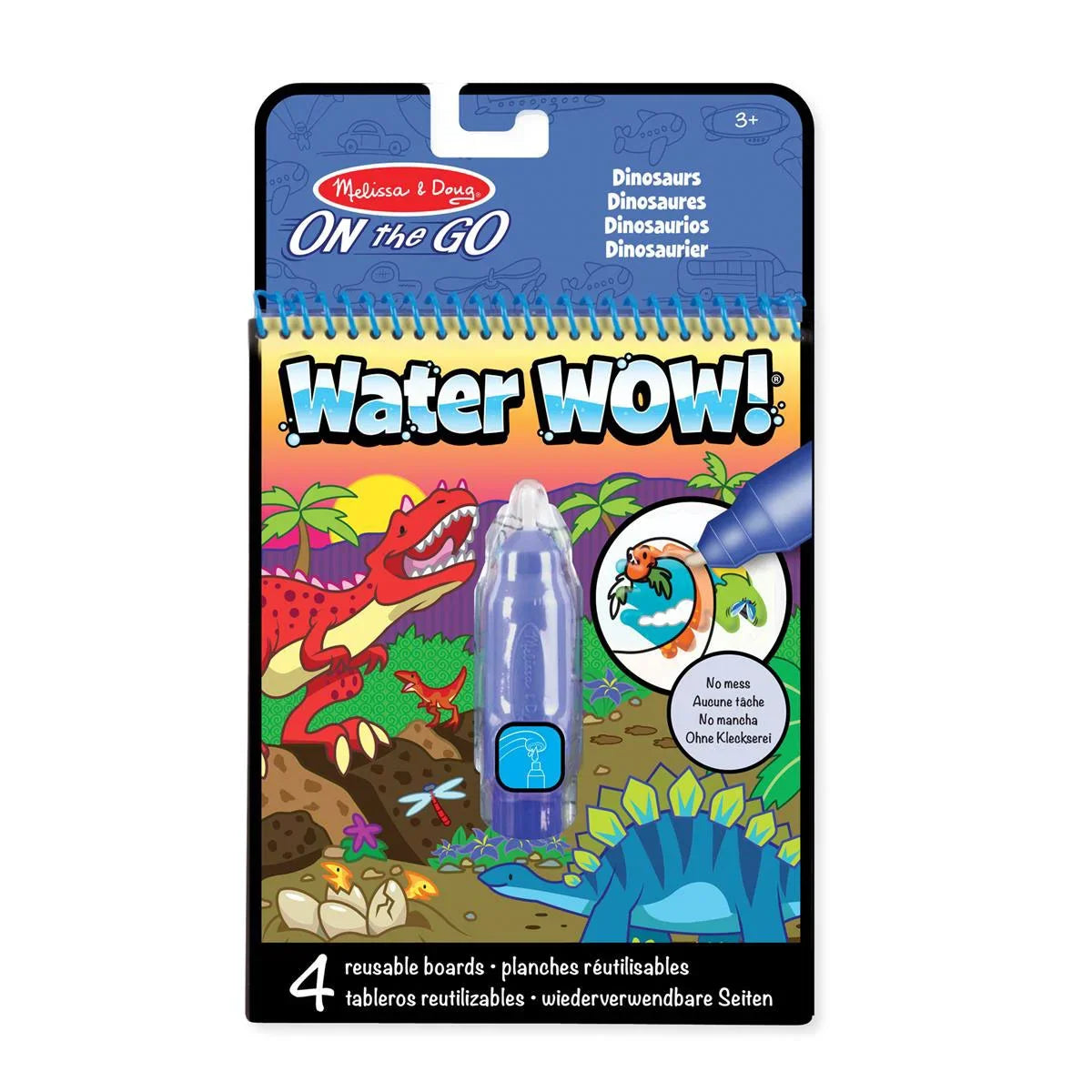 Melissa & Doug Water Wow vandmalebog med dinosaurtema