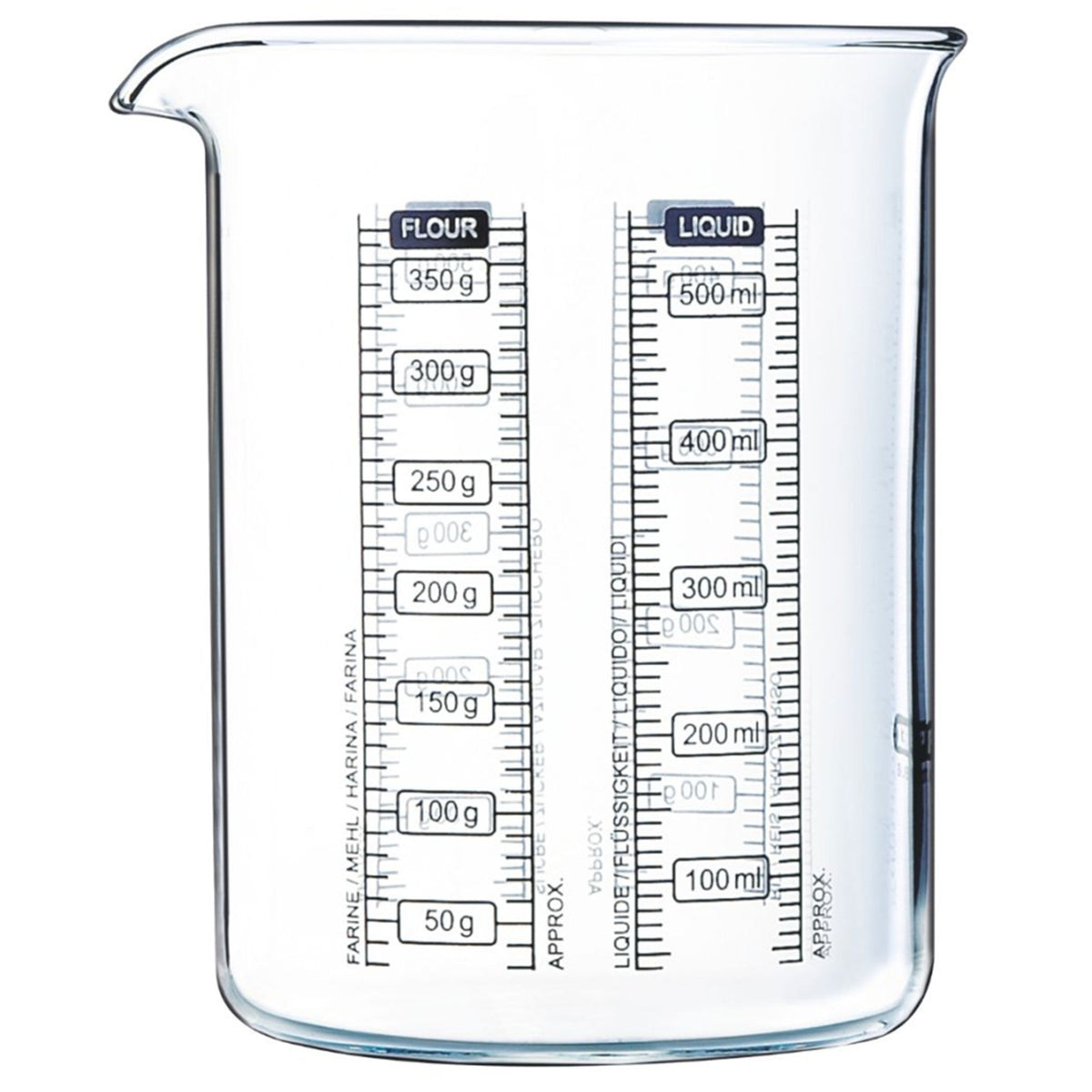 Pyrex Kitchen Lab målebæger i glas på 500 ml