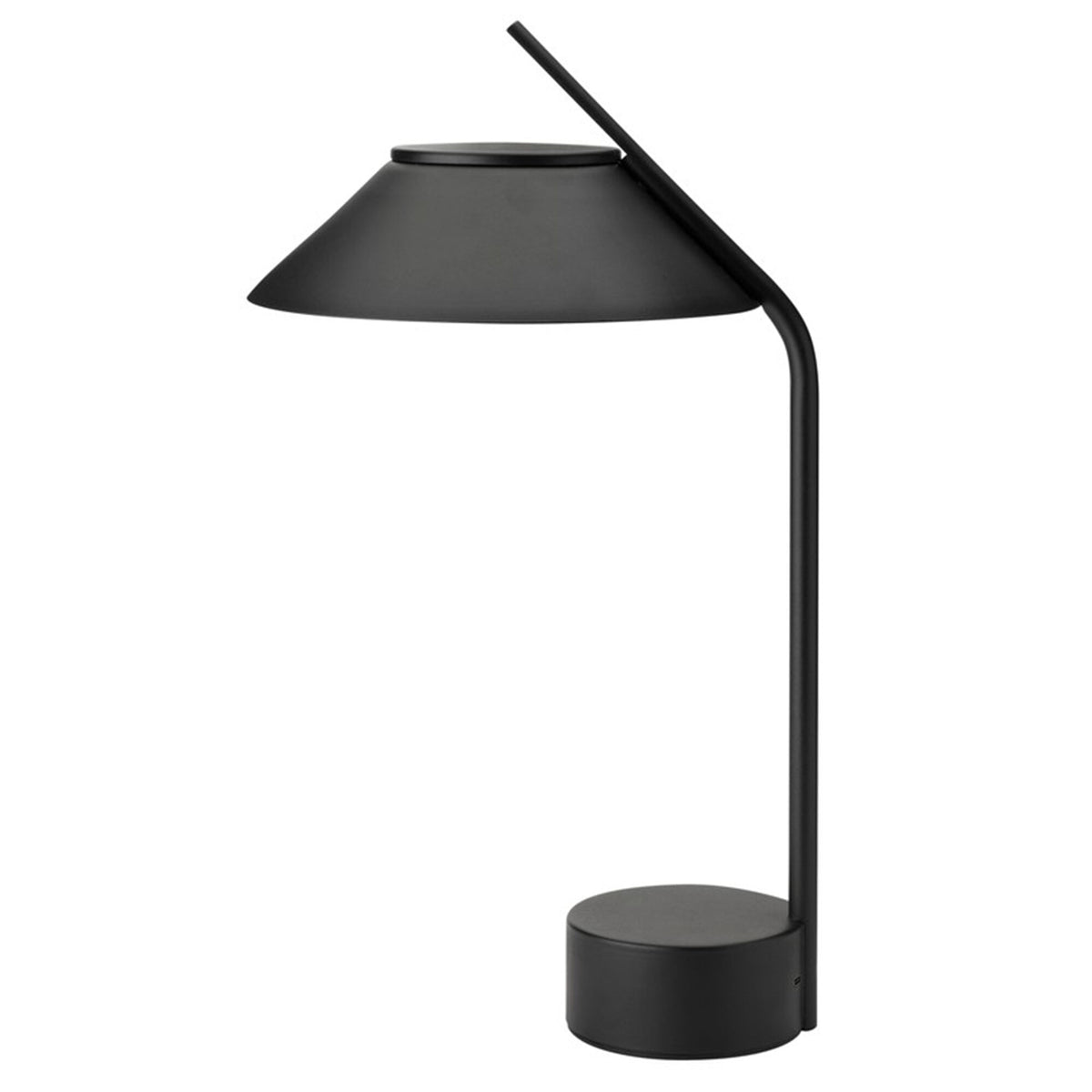 Sort vinklet Stelton Vinkel LED-lampe, transportabel