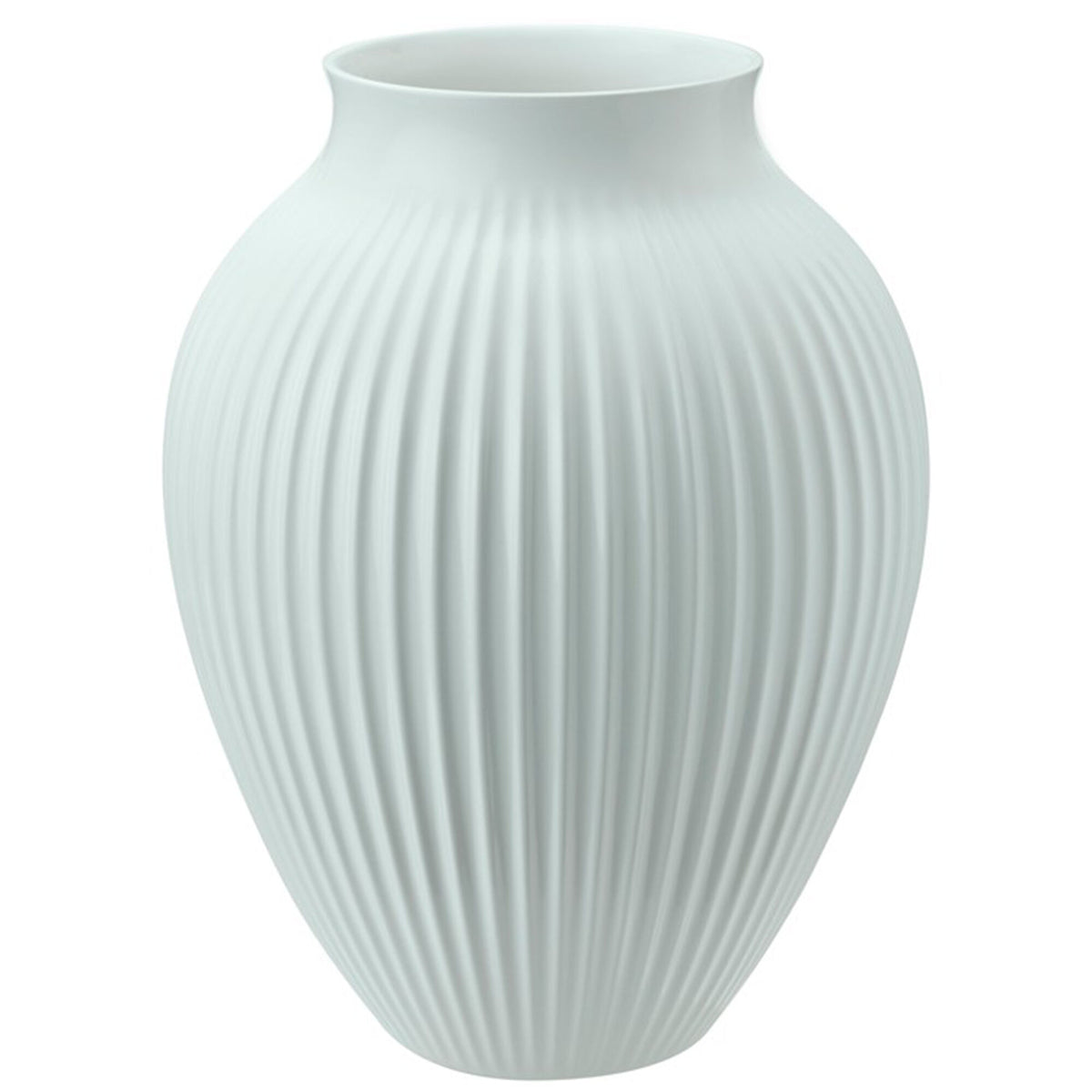 Knabstrup Ripple vase i mat ice blue, størrelse 27 cm