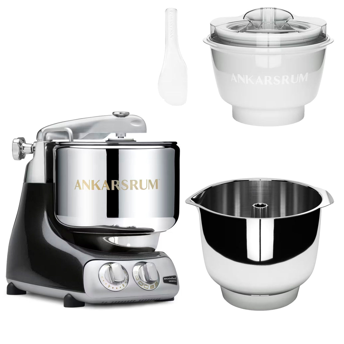 Ankarsrum Assistent Original AKM 6230 køkkenmaskine i farven black diamond