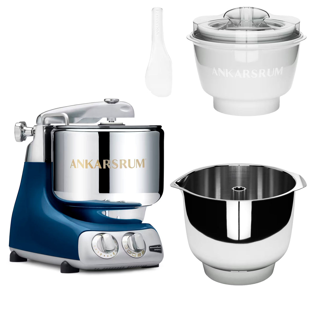 Ankarsrum Assistent Original AKM 6230 køkkenmaskine i ocean blue