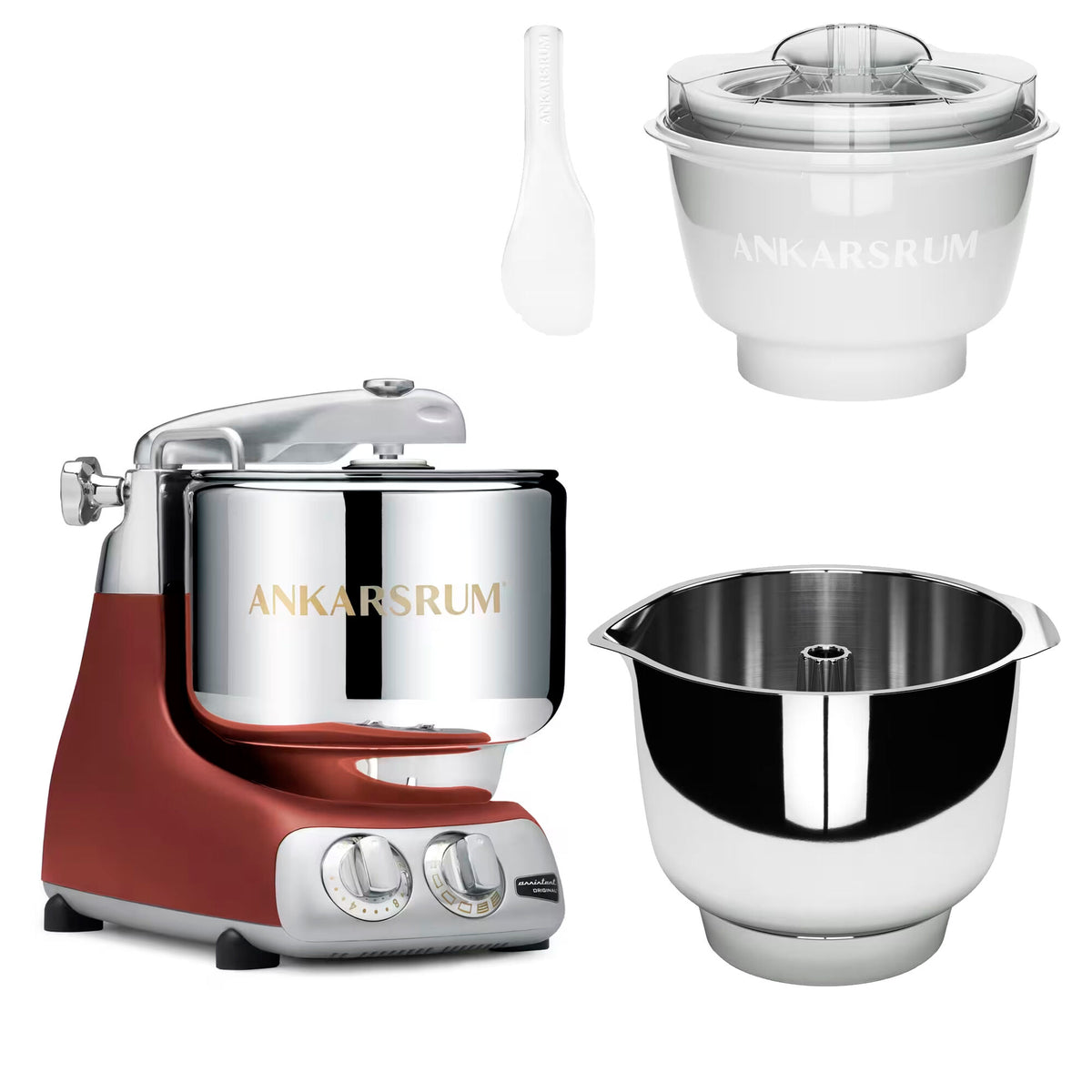 Ankarsrum Assistent Original AKM 6230 køkkenmaskine i rustic maroon