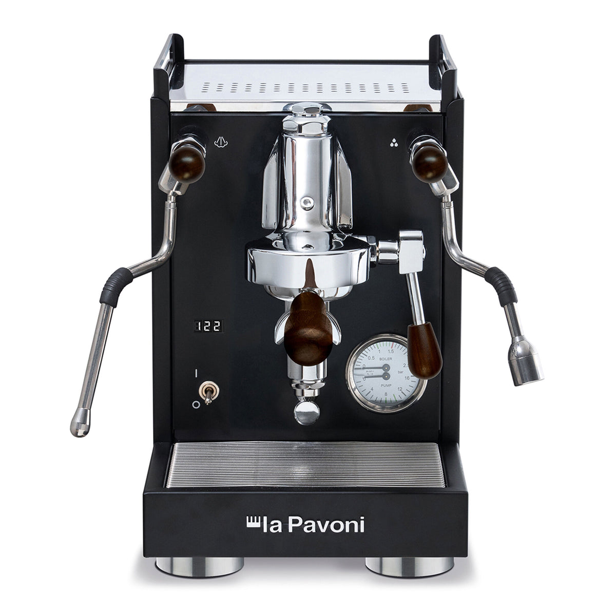 Sort espressomaskine La Pavoni Mini Cellini X, model LPSMXB02EU