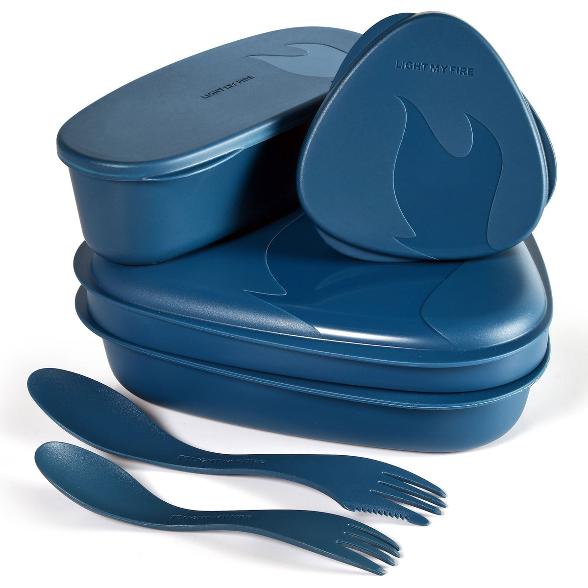 Light My Fire LunchKit 2.0 madkasse og tursæt i farven hazy blue