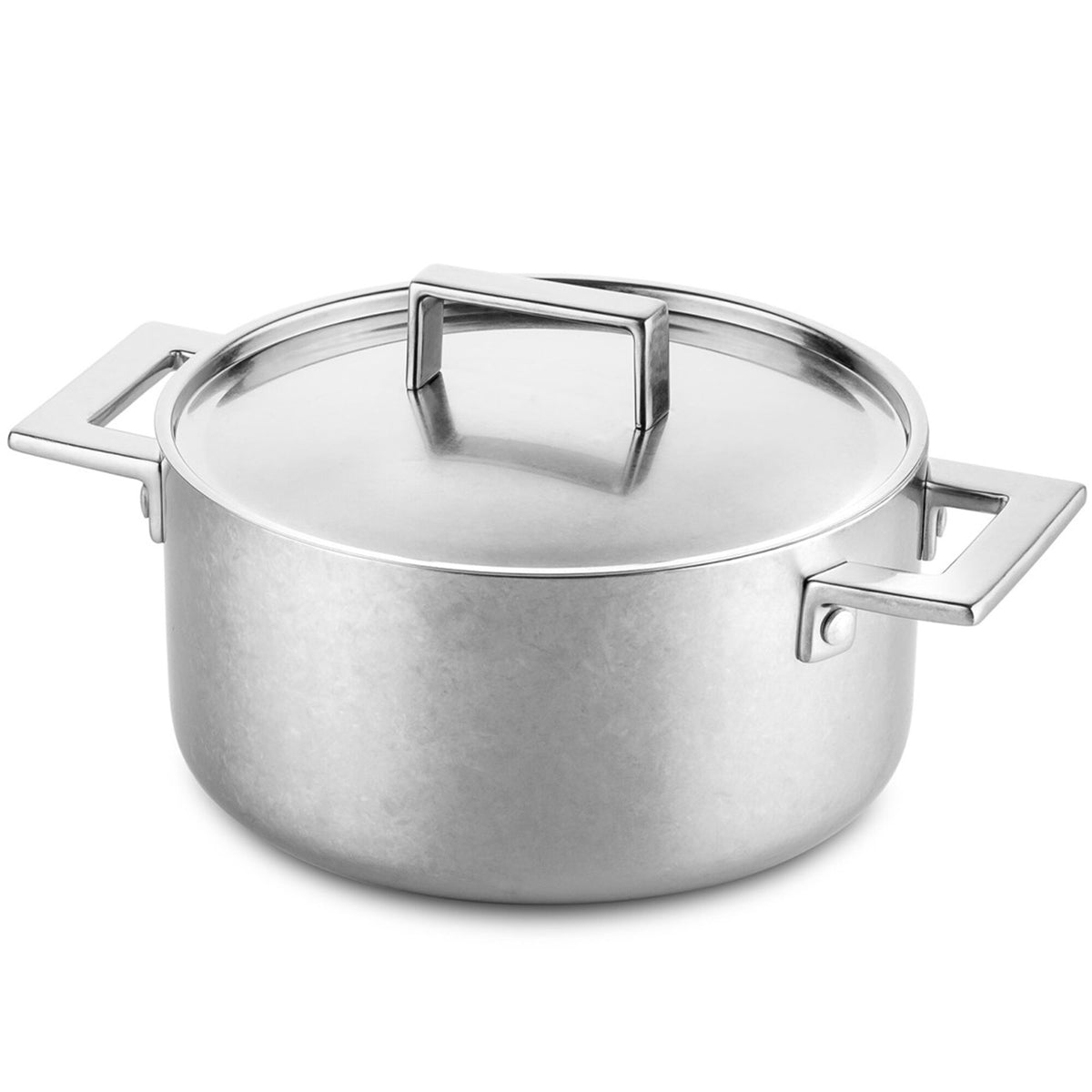 Mepra Attiva gryde med låg i rustfrit stål med mat overflade, 20 cm