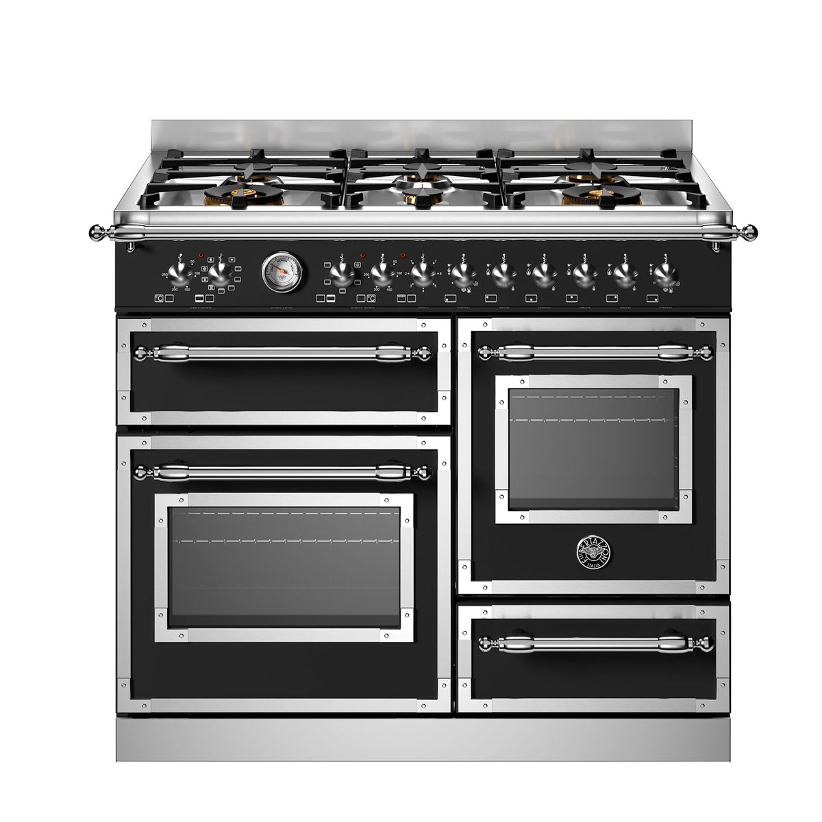 Bertazzoni Heritage HER106L3ENET2 gaskomfur på 100 cm i mat sort
