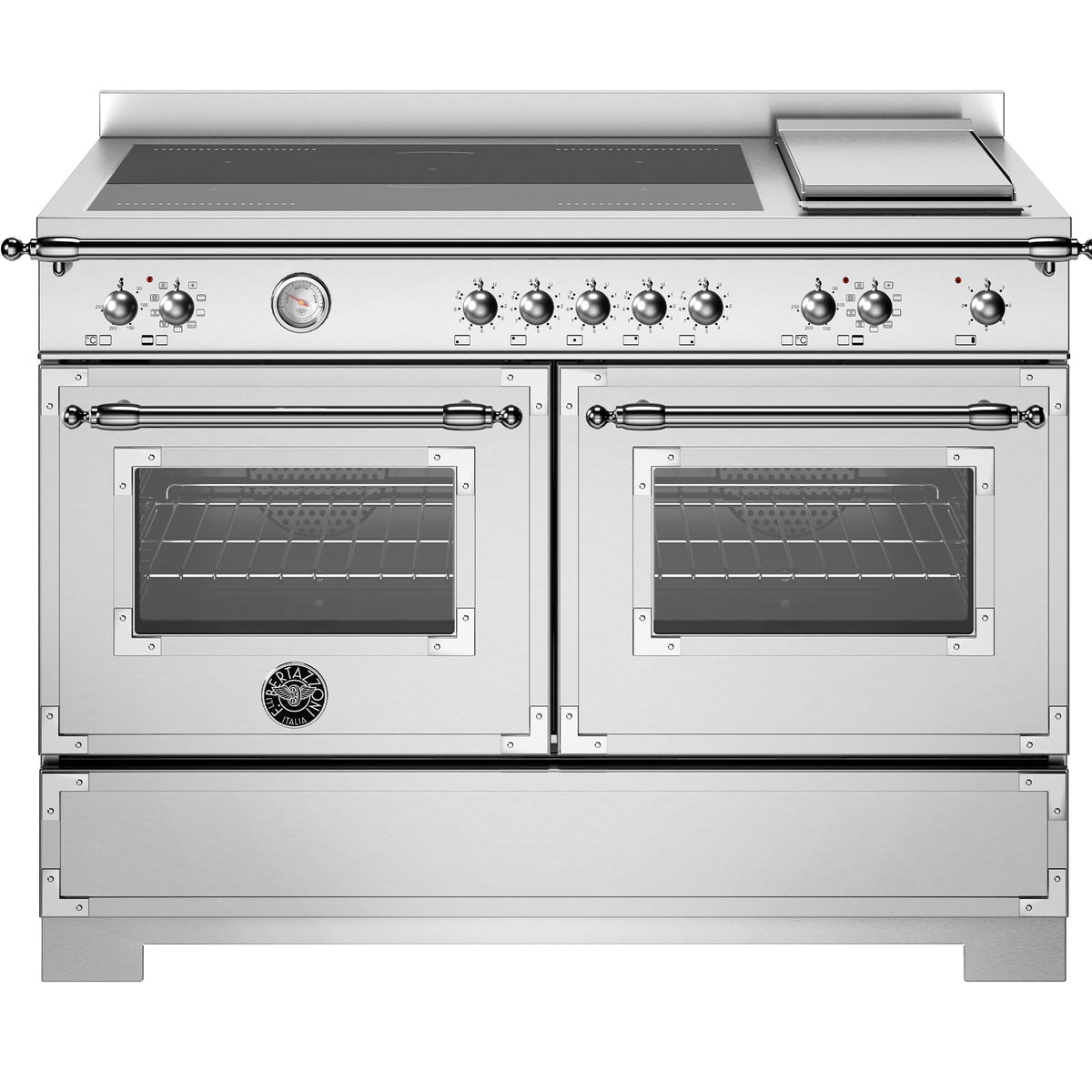 Bertazzoni HER125I2EXT2 Heritage induktionskomfur på 120 cm i rustfrit stål