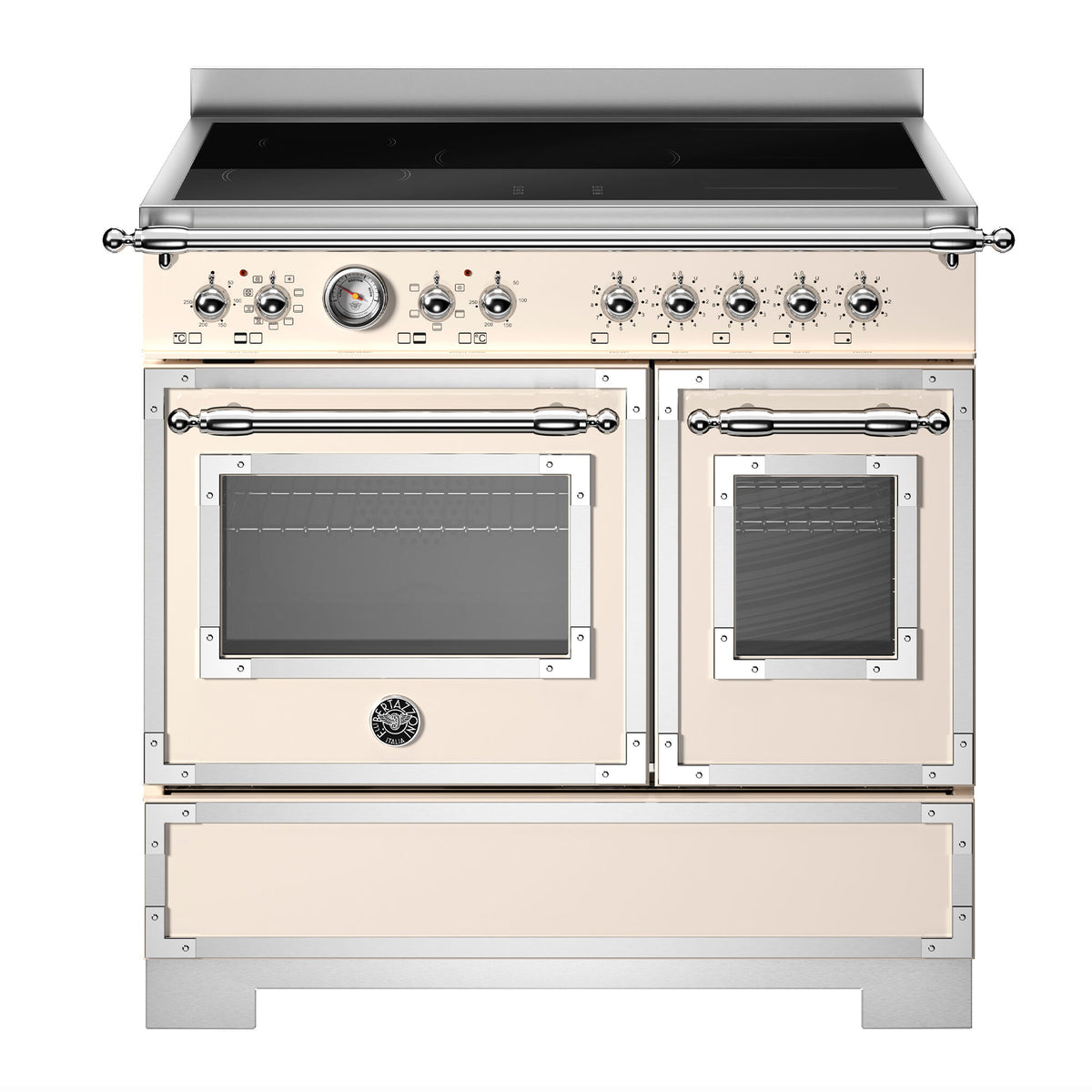 Bertazzoni Heritage induktionskomfur 90 cm i elfenbenshvid
