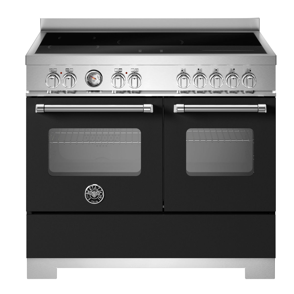 Bertazzoni Master induktionskomfur på 100 cm i mat sort med kromdetaljer