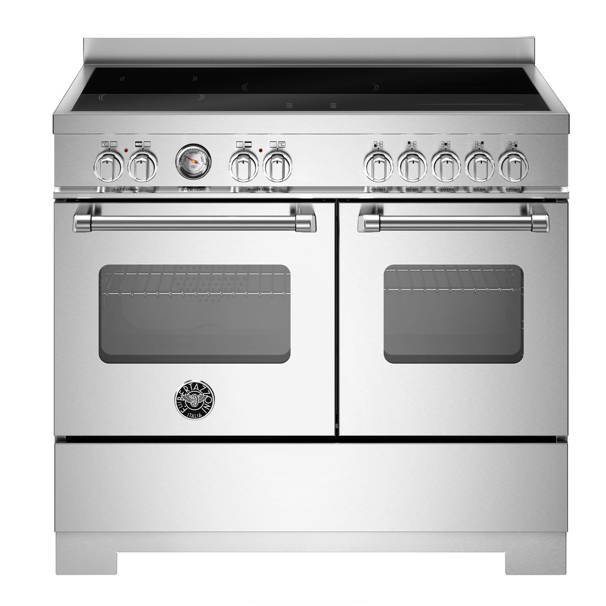 Bertazzoni Master induktionskomfur i rustfrit stål, 100 cm med to ovne