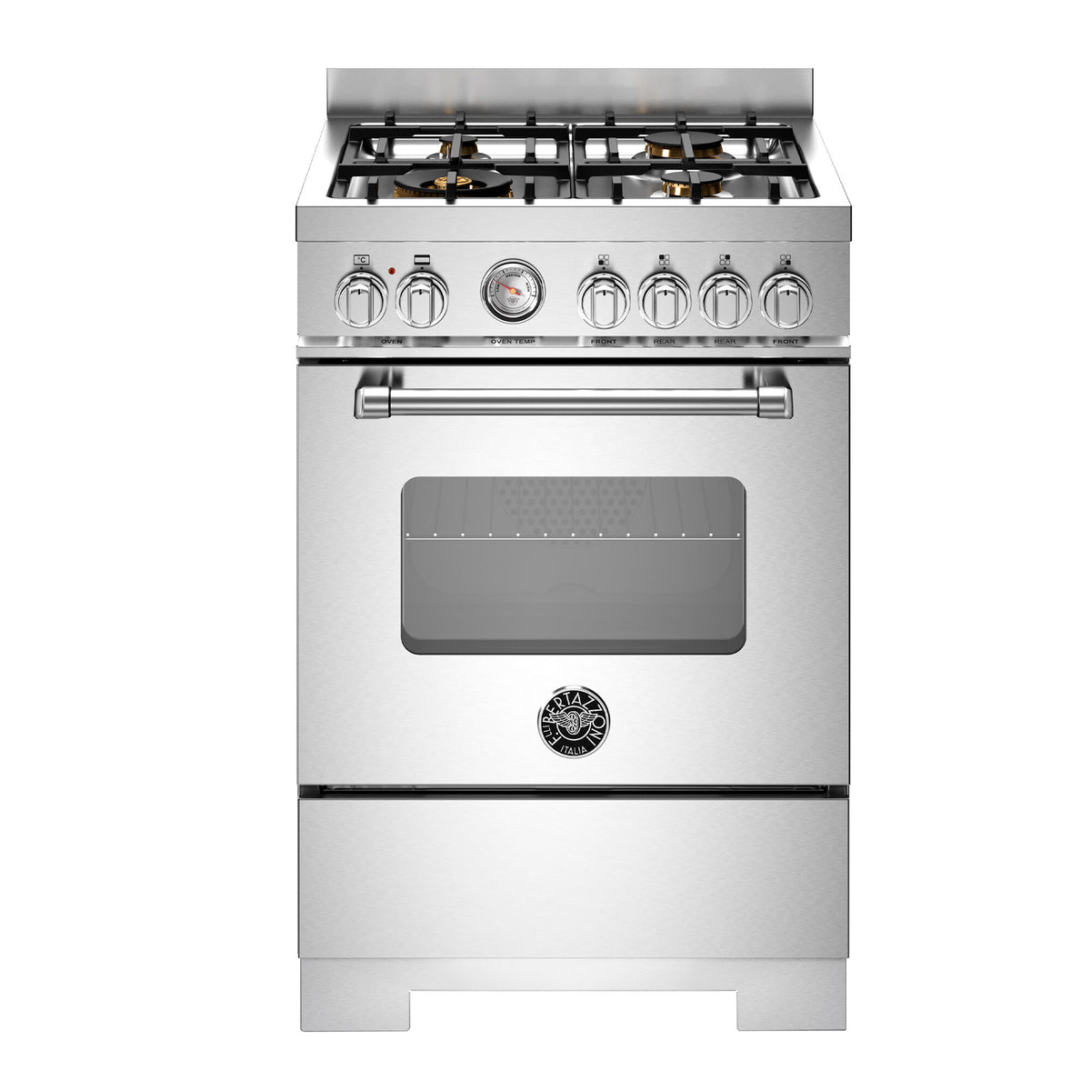 Bertazzoni Master gaskomfur 60 cm i rustfrit stål med 4 brændere