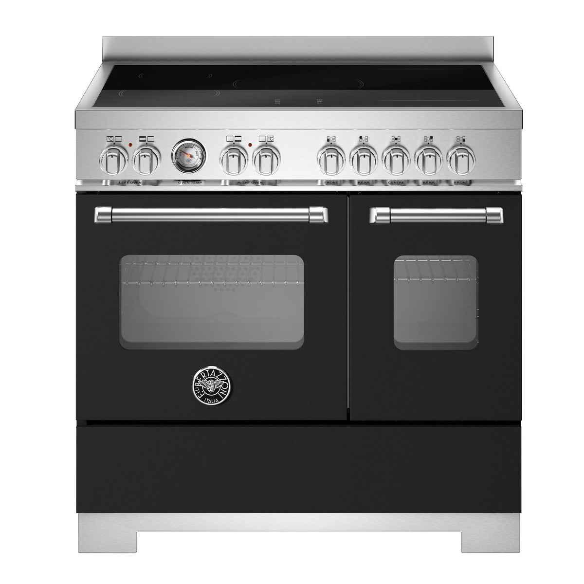 Bertazzoni Master induktionskomfur 90 cm i mat sort med 5 zoner