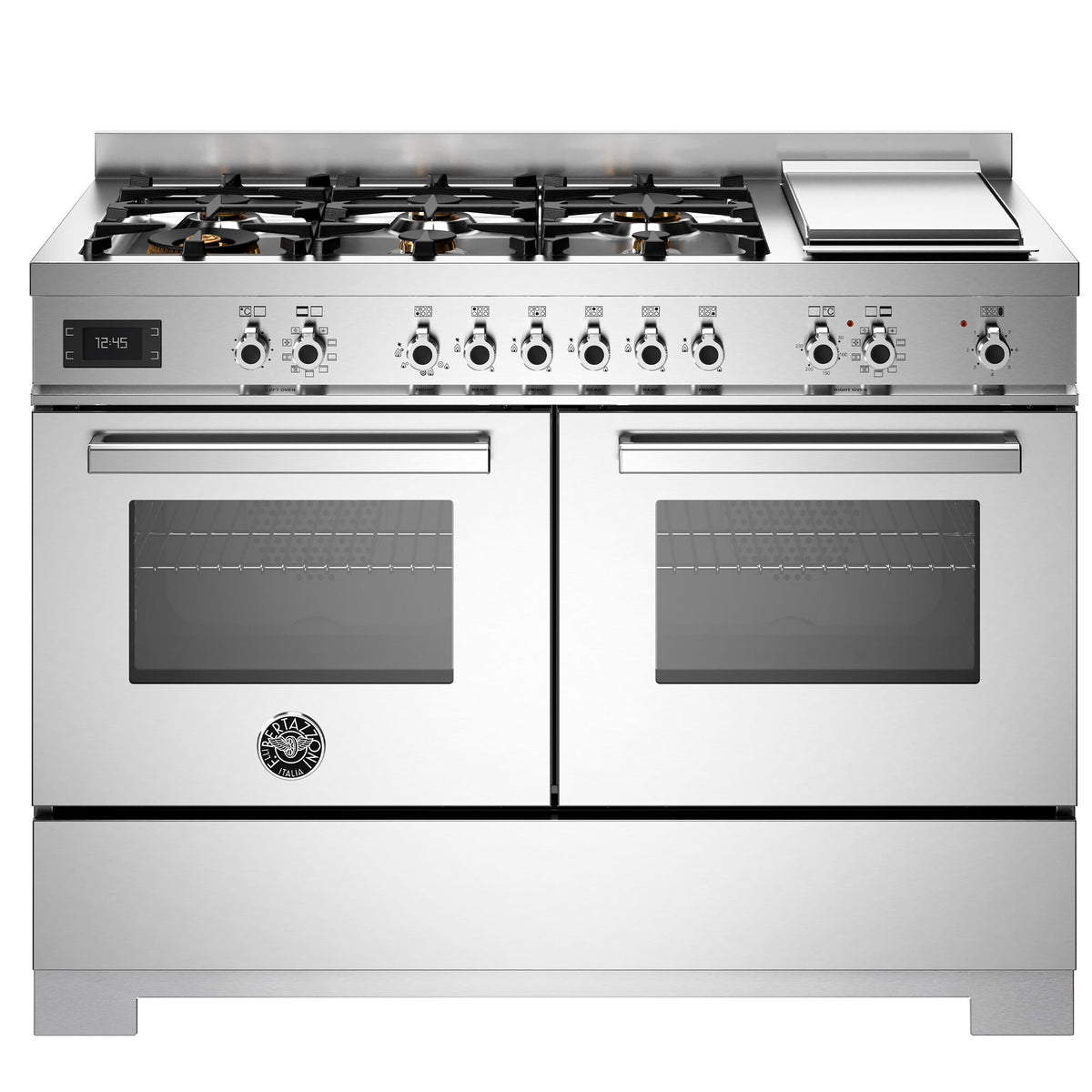 Bertazzoni Professional PRO126G2EXT2 gaskomfur på 120 cm i rustfrit stål
