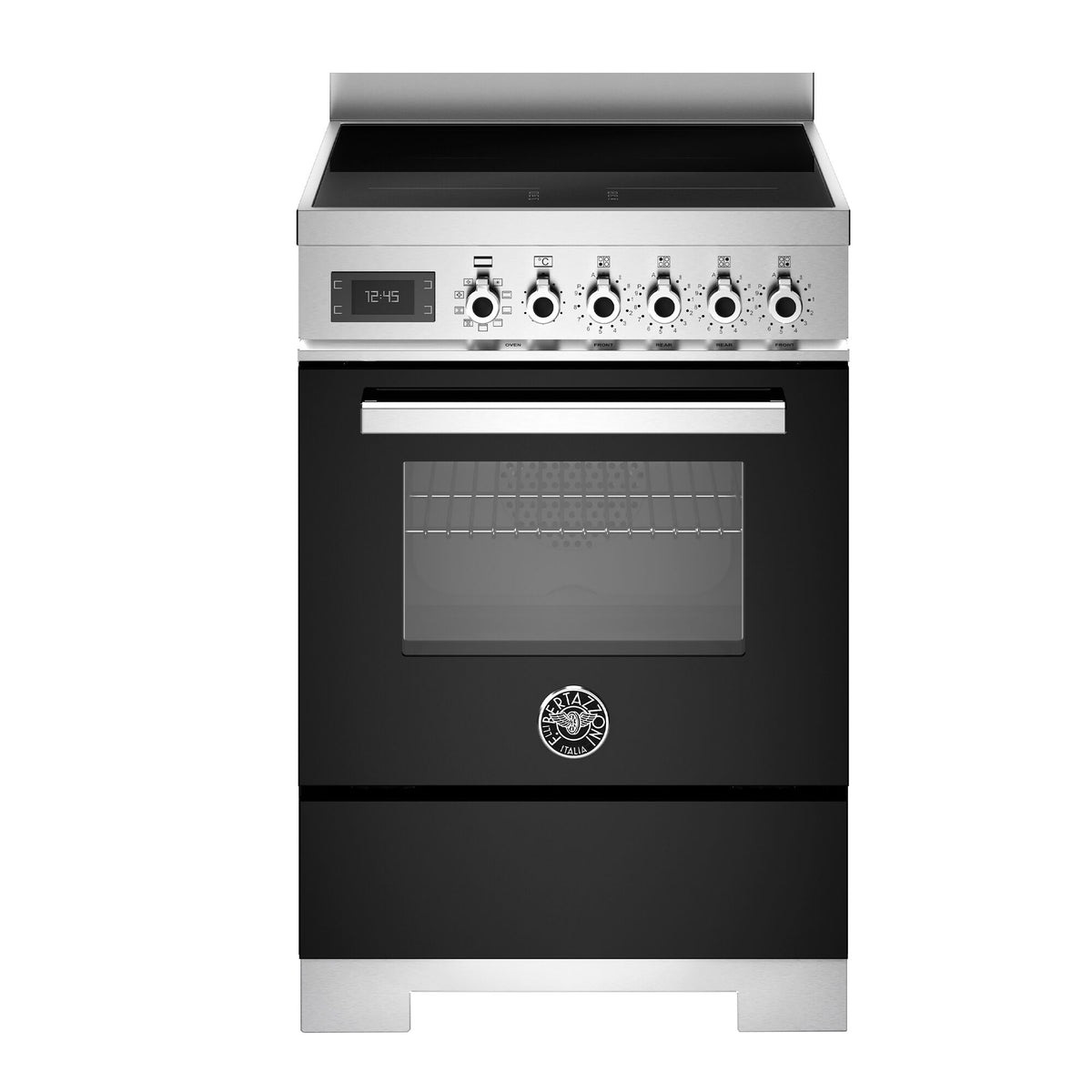 Bertazzoni Professional induktionskomfur 60 cm i sort med fire zoner