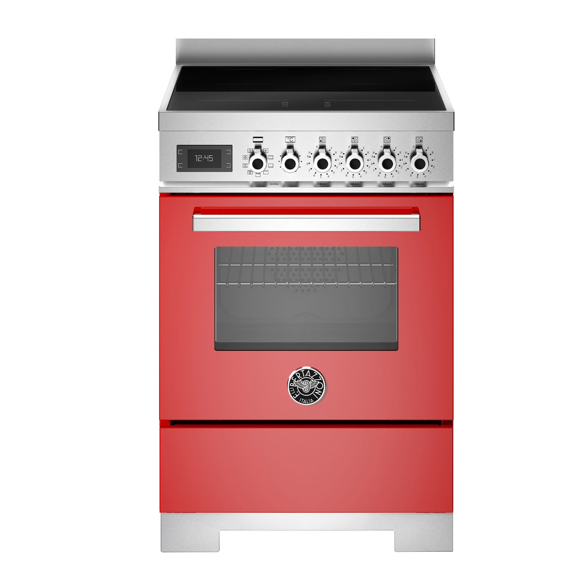 Rødt Bertazzoni Professional induktionskomfur på 60 cm