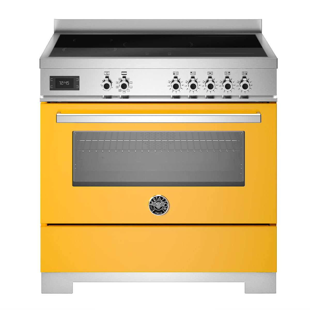 Gult Bertazzoni PRO95I1EGIT2 induktionskomfur på 90 cm fra Professional-serien