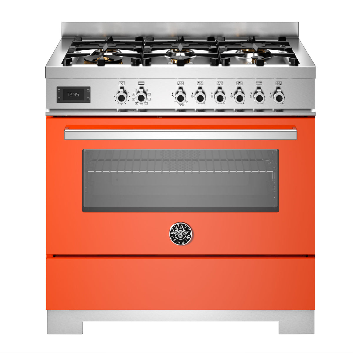Bertazzoni Professional gaskomfur PRO96L1EART2, 90 cm, i orange højglans