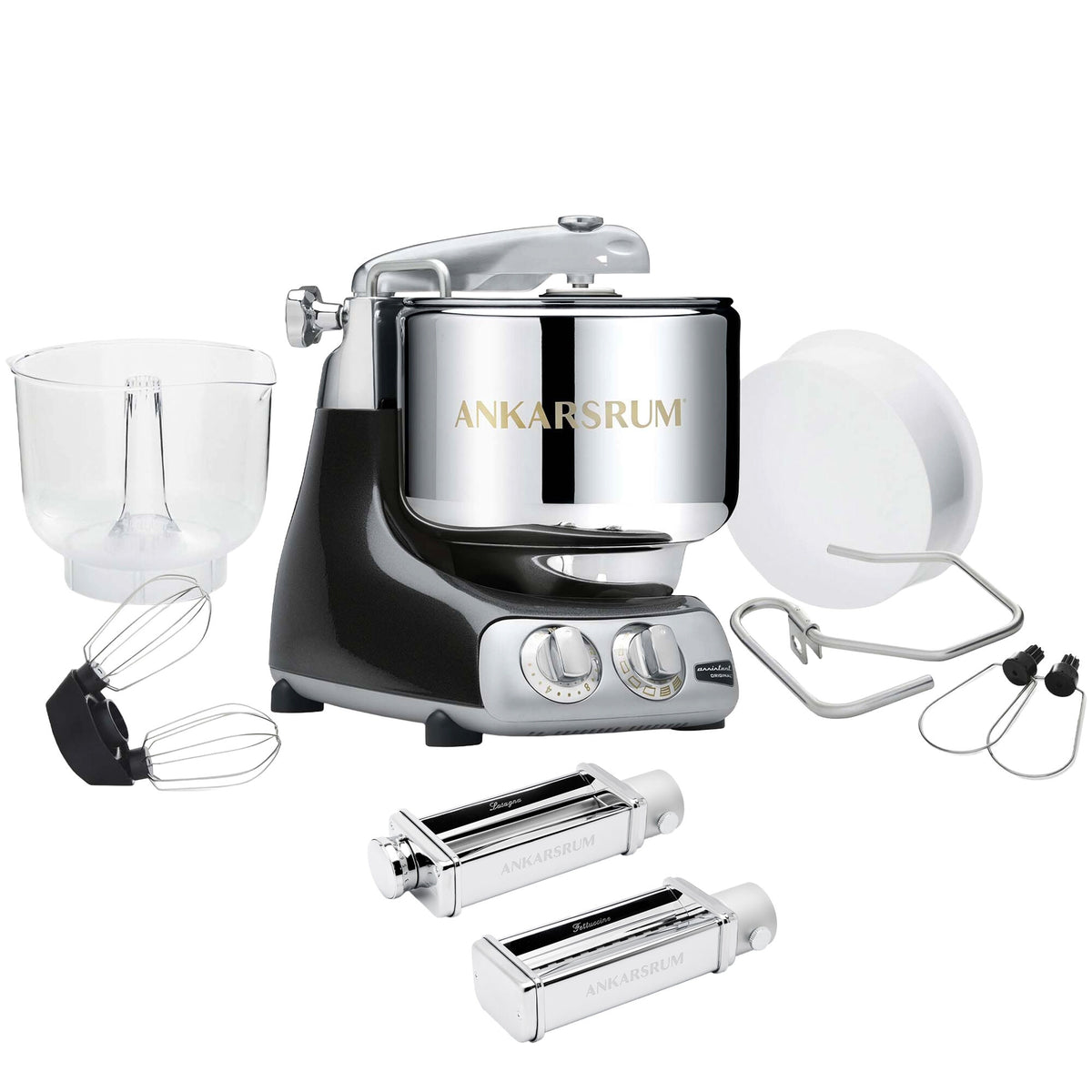 Ankarsrum Assistent Original AKM 6230 køkkenmaskine i glitrende black diamond