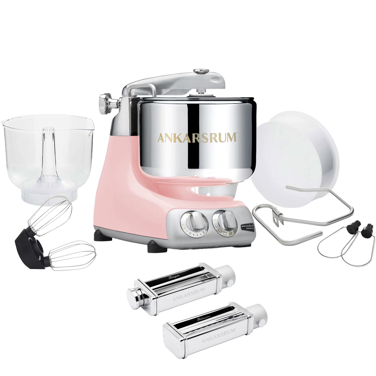Ankarsrum Assistent Original AKM 6230 køkkenmaskine i den milde farve cloudy pink