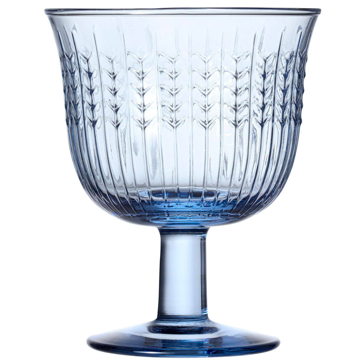 Rörstrand Swedish Grace glas med fod i blå, 25 cl, sæt med to
