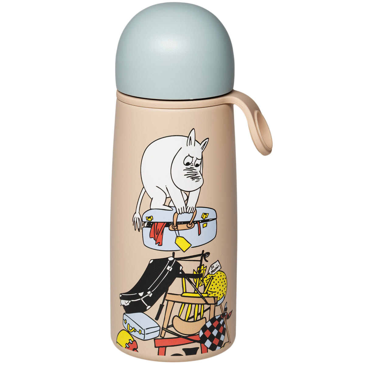 Termoflaske på 45 cl med motivet Klar til ferie fra Moomin Arabia