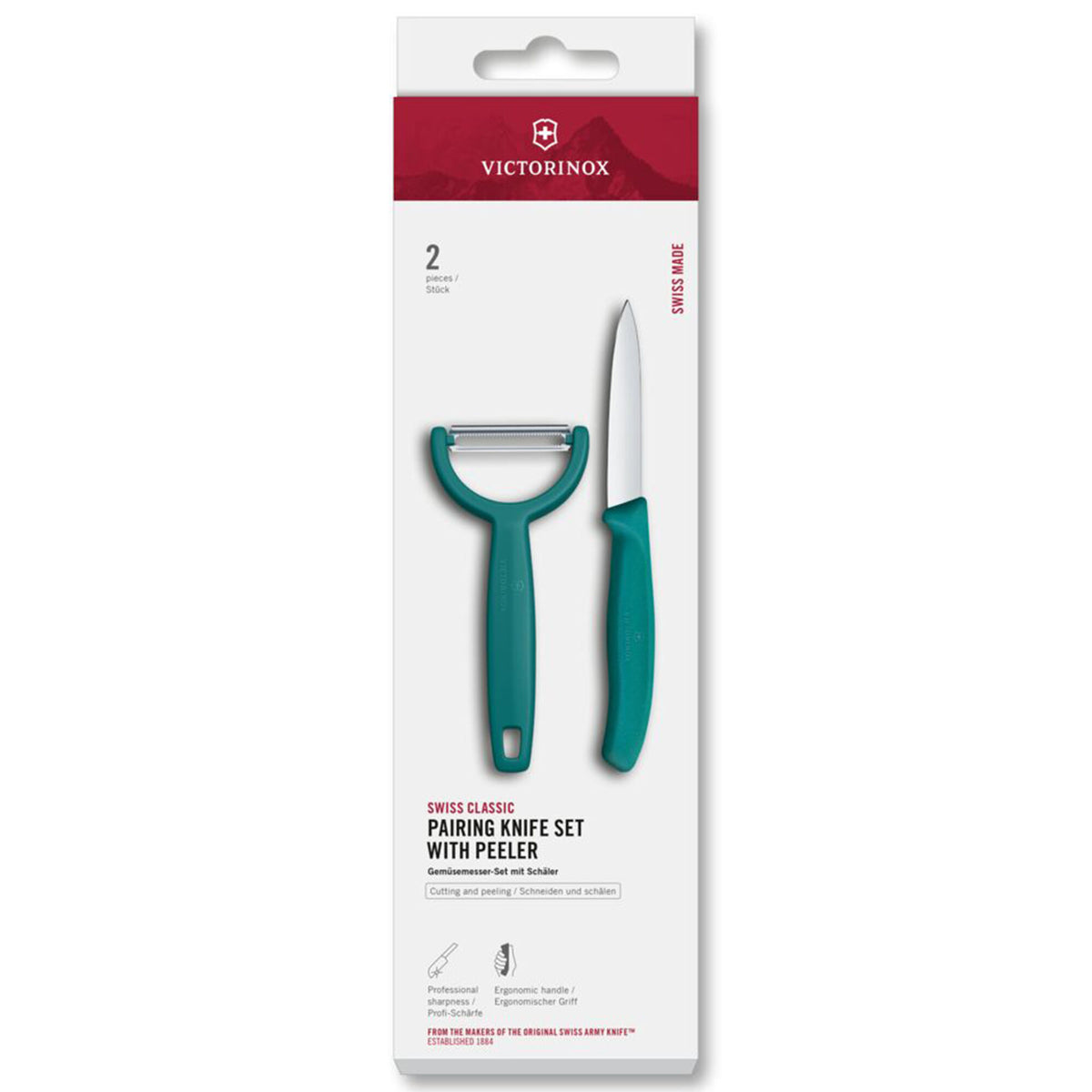 Victorinox Swiss Classic grøn urtekniv og kartoffelskræller