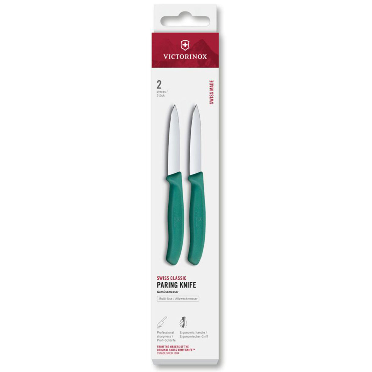 To grønne Victorinox Swiss Classic urteknive