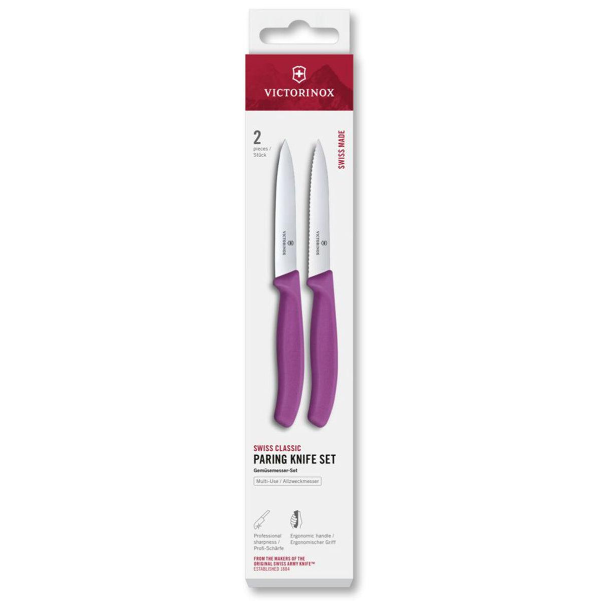 Lilla Victorinox Swiss Classic urtekniv og tomatkniv med 10 cm blade