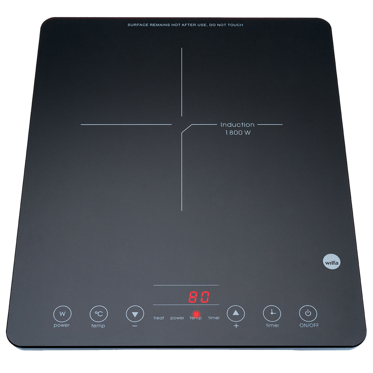 Wilfa ICP-1800B induktionsplade til madlavning
