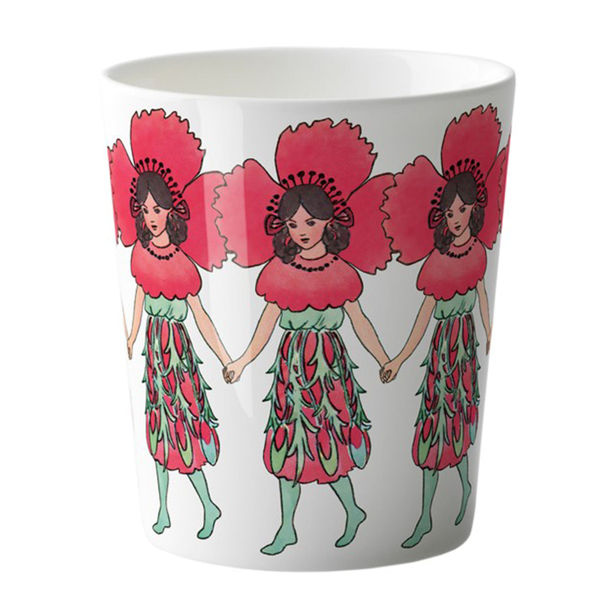 Design House Stockholm Elsa Beskow kop på 28 cl med valmuemotiv i poppy