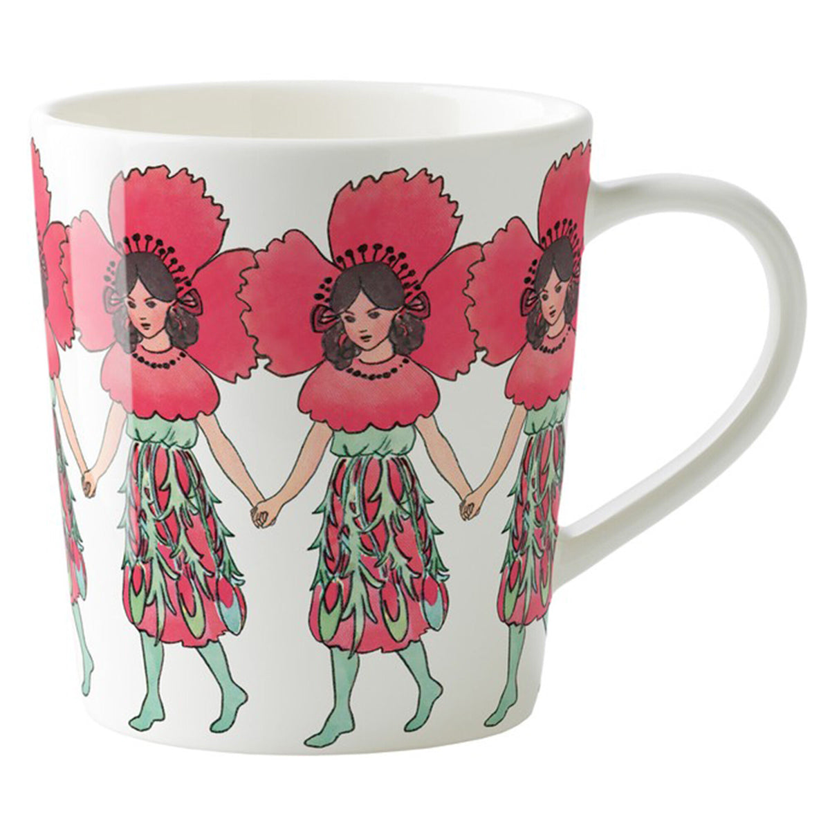 Design House Stockholm Elsa Beskow krus med hank, 40 cl, i varianten poppy