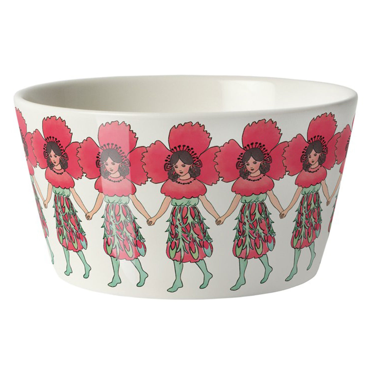 Design House Stockholm Elsa Beskow skål i Poppy, 50 cl, med eventyrlig illustration