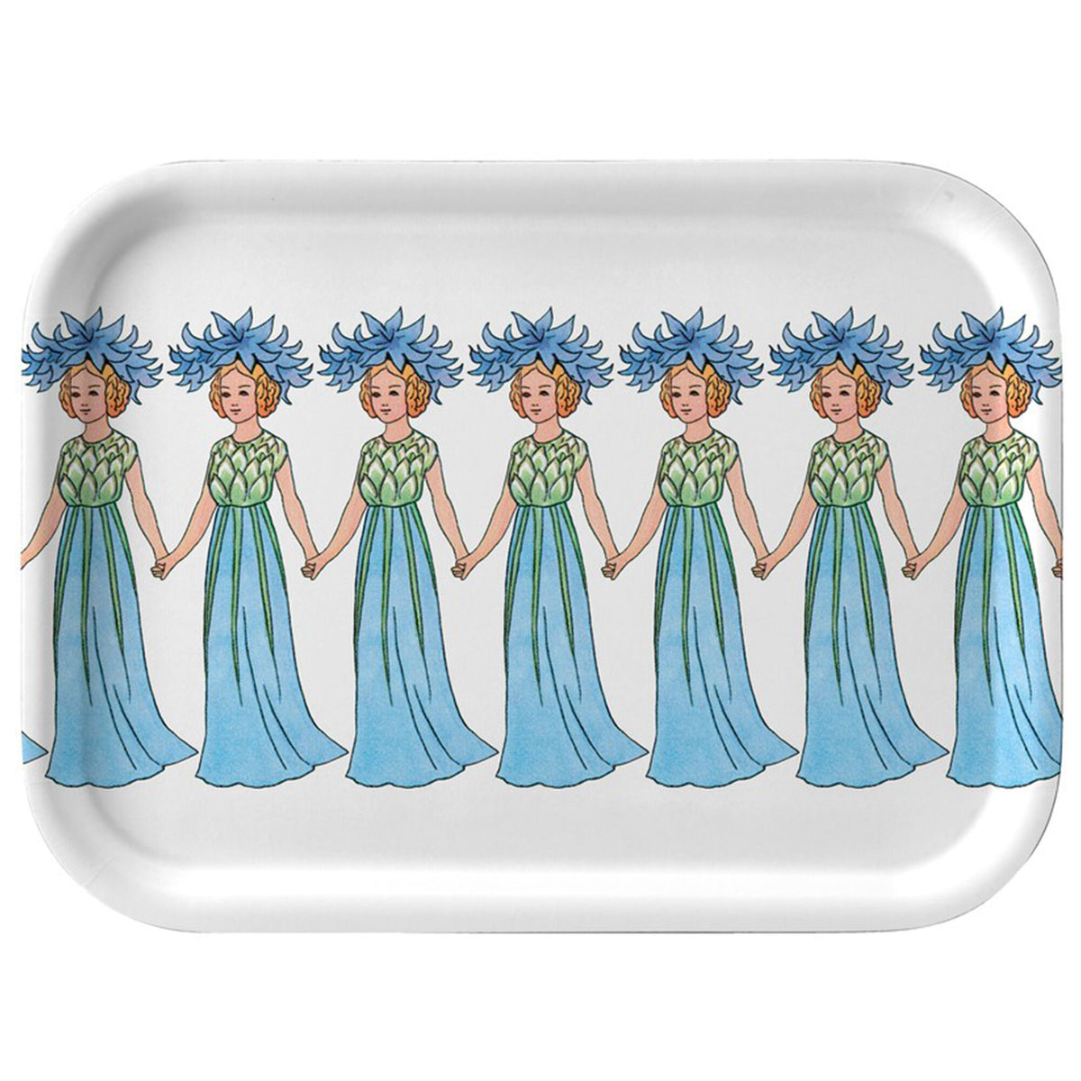 Bakke med blåt Cornflower-motiv fra Design House Stockholm, 27 x 20 cm