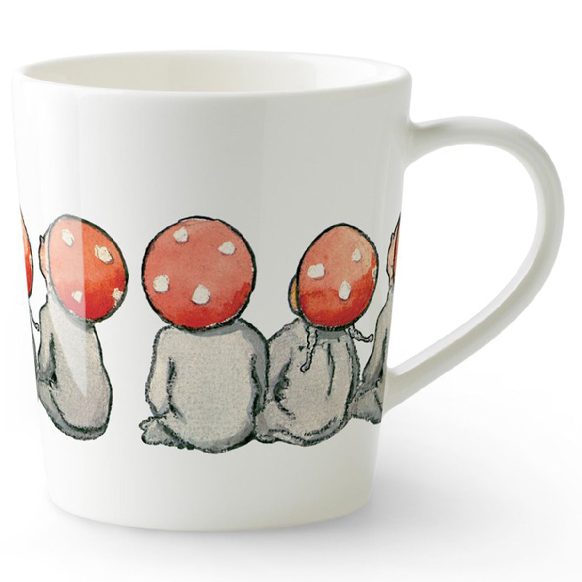 Design House Stockholm krus med hank, 40 cl, med Elsa Beskow-motivet Children of the Forest