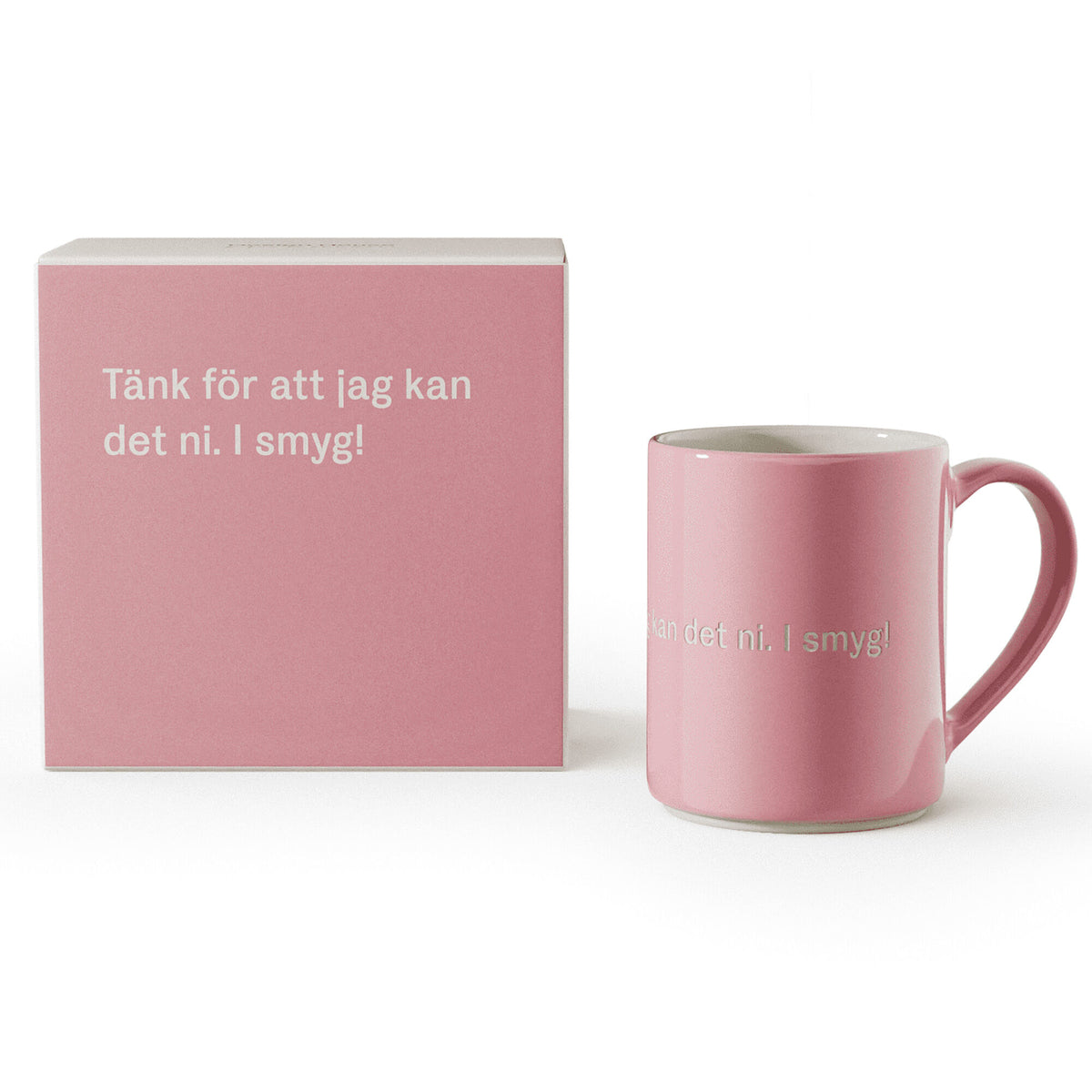 Astrid Lindgren krus på 35 cl fra Design House Stockholm med teksten tänk för att jag kan
