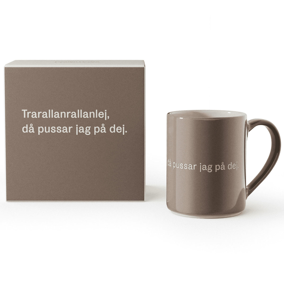Design House Stockholm Astrid Lindgren krus på 35 cl med citatet Trarallanrallanlej