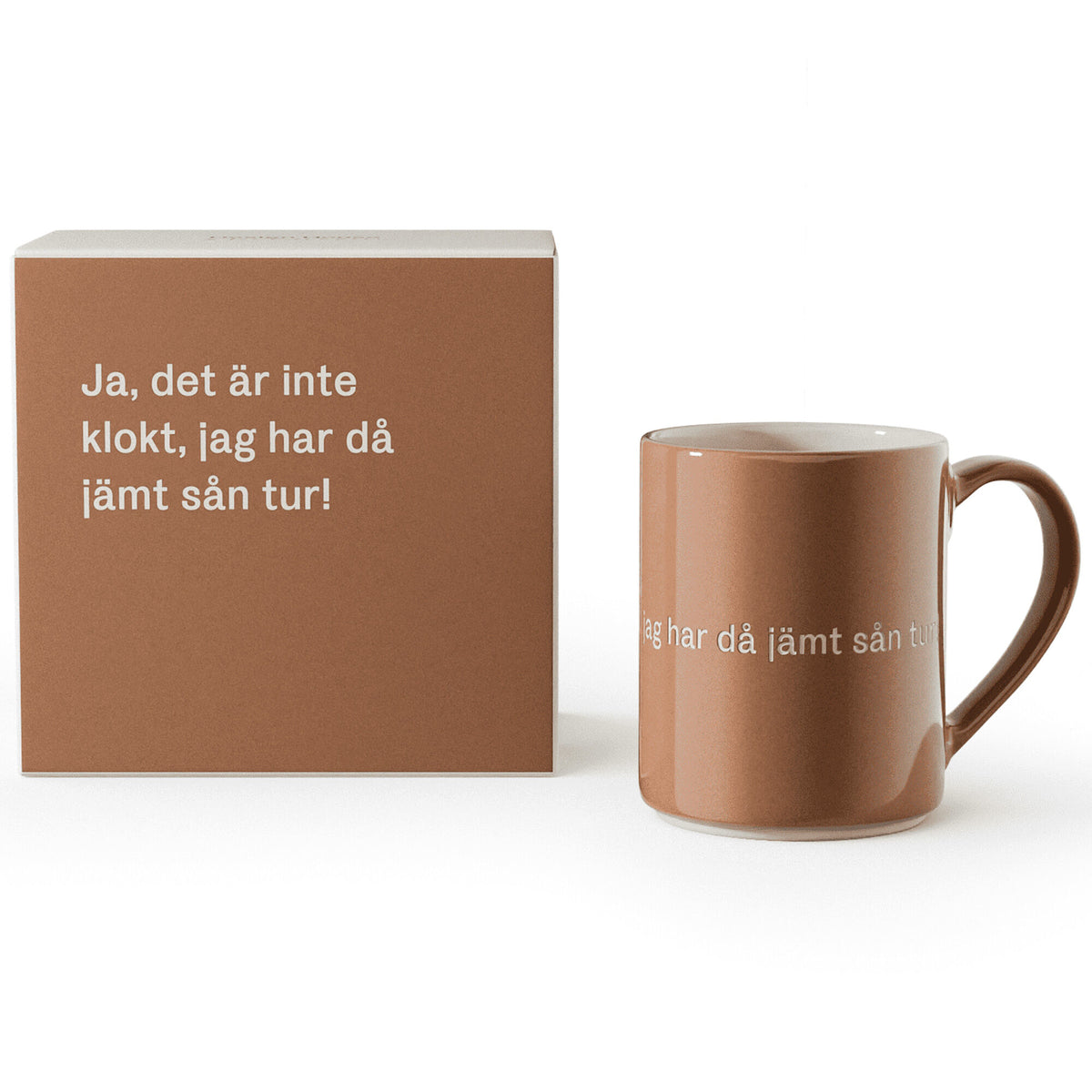 Design House Stockholm Astrid Lindgren krus på 35 cl med citatet Ja det är inte klokt, jag har då
