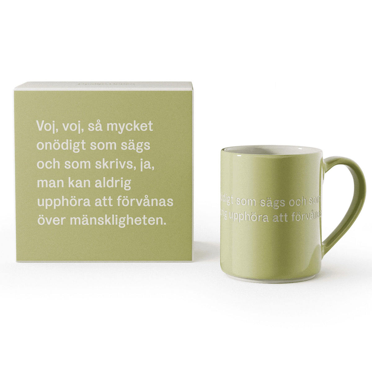 Astrid Lindgren krus på 35 cl fra Design House Stockholm med citatet Voj, voj